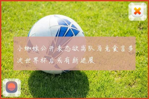 小蜘蛛公开表态欲离队马竞食言多次世界杯后或有新进展